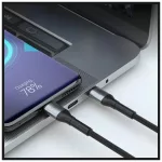 3MK Hyper Cable N-SERIES USB-C to USB-C kábel 2m 20V/3A 60W fekete