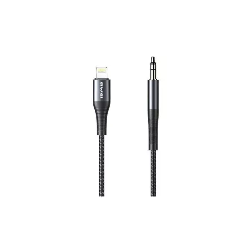 AWEI adapter CL-116L Lightning/Jack 3.5 fekete