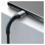 Kábel 3MK Hyper Cable N-SERIES USB-A to USB-C 1m 9V/2A 18W QC 3.0 fekete