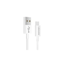   USAMS U23 microUSB 2A gyors töltőkábel 1m fehér SJ284USB01 (US-SJ284)