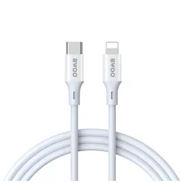  BWOO kábel USB-C – Lightning 1 m 27W ABS + TPE X283 C-L fehér