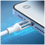 BWOO kábel USB-C – Lightning 1 m 27W ABS + TPE X283 C-L fehér