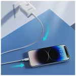 BWOO kábel USB-C – Lightning 1 m 27W ABS + TPE X283 C-L fehér