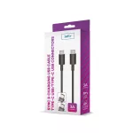 Setty USB-C–USB-C kábel 1,0 m 3A fekete
