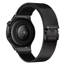   Forcell F-Design FS10 mágneses acél óraszíj Samsung Galaxy Watch készülékhez, 22 mm, fekete