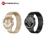 Forcell F-Design FS10 mágneses acél óraszíj Samsung Galaxy Watch készülékhez, 22 mm, fekete