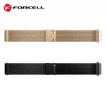 Forcell F-Design FS10 mágneses acél óraszíj Samsung Galaxy Watch készülékhez, 22 mm, fekete