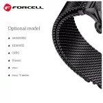 Forcell F-Design FS10 mágneses acél óraszíj Samsung Galaxy Watch készülékhez, 22 mm, fekete