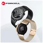 Forcell F-Design FS10 mágneses acél óraszíj Samsung Galaxy Watch készülékhez, 22 mm, fekete