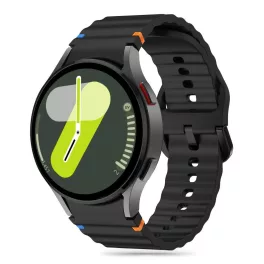   TECH-PROTECT SILICONE SPORT óra tok Samsung Galaxy Watch 4 / 5 / 5 PRO / 6 / 7 / FE készülékhez fekete