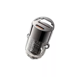 YESIDO autós töltő Y68 PD 30W USB-A+C fekete