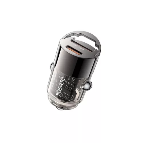YESIDO autós töltő Y68 PD 30W USB-A+C fekete