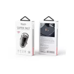 YESIDO autós töltő Y68 PD 30W USB-A+C fekete
