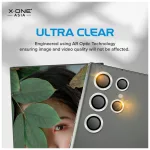 X-ONE Sapphire Camera Armor – Samsung Galaxy S23/S23 Plus készülékhez – ezüst