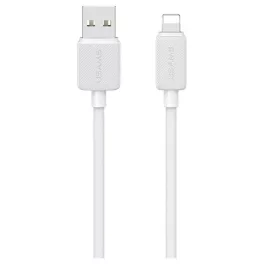  USAMS KY Series kábel US-SJ694 2.4A Lightning to USB-A 2m fehér
