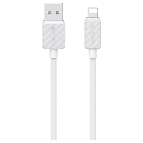 USAMS KY Series kábel US-SJ694 2.4A Lightning to USB-A 2m fehér