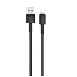 XO NB-Q166 USB–Lightning kábel 1,0 m 5A fekete