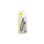 USAMS U54 mágneses szögelt kábel 1m Lightning fekete SJ444USB01 (US-SJ444)