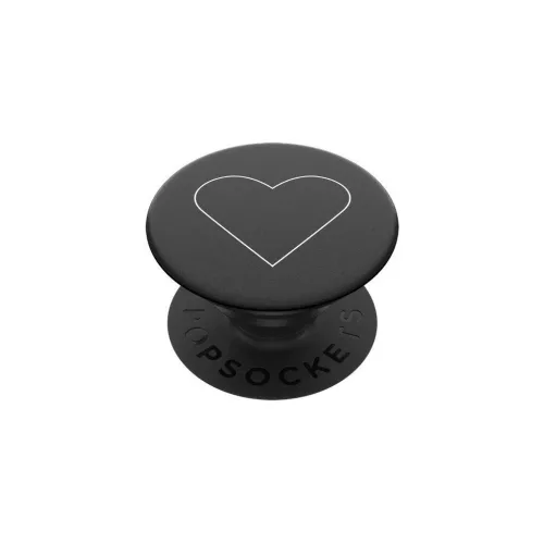 Popsockets 2 White Heart 800667 – Standard telefonfogó és állvány fekete