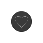 Popsockets 2 White Heart 800667 – Standard telefonfogó és állvány fekete