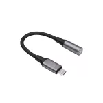 Forever audio átalakító AJL-01 Lightning–3,5 mm jack, fekete