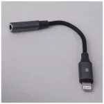Forever audio átalakító AJL-01 Lightning–3,5 mm jack, fekete