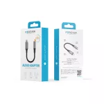 Forever audio átalakító AJL-01 Lightning–3,5 mm jack, fekete