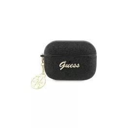   CG MOBILE GUESS GLITTER FLAKE 4G CHARM szilikon tok (csillámporos, telefondísz) FEKETE Apple AirPods Pro 2 (GUAP2GLGSHK)