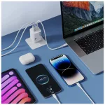 BWOO CDA147PD 65W 2x USB-C + USB-A falitöltő fehér