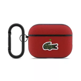   Lacoste Petit Pique Croc Logo Patch tok AirPods Pro 3 készülékhez piros