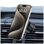 TECH-PROTECT MM15W-V6 MAGNETIC MAGSAFE műszerfal és szellőző autós tartó vezeték nélküli töltő 15W fekete/belső