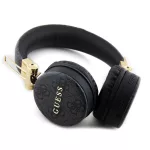 Guess PU Leather 4G Metal Logo Vezeték Nélküli Fejhallgató fekete