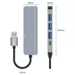 Tech-Protect VO-HUB 5in1 Adapter Szürke
