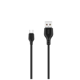 XO kábel NB103 USB–microUSB 1,0 m 2,1 A fekete