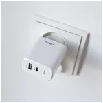 Maxlife MXTC-10-20AC PD QC töltő 1x USB-C 1x USB 20W fehér