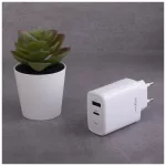 Maxlife MXTC-10-20AC PD QC töltő 1x USB-C 1x USB 20W fehér