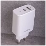 Maxlife MXTC-10-20AC PD QC töltő 1x USB-C 1x USB 20W fehér