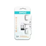 BWOO USB-C–USB OTG adapter BZ-38 szürke