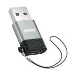 BWOO USB-C–USB OTG adapter BZ-38 szürke