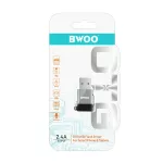 BWOO USB-C–USB OTG adapter BZ-38 szürke