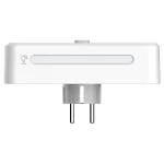 Beline hálózati elosztó LED backlight-del, 2xUSB-A/USB-C/2xAC, fehér