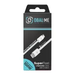 OBAL:ME Super Fast USB-C/USB-C fonott kábel 100W 2m fehér