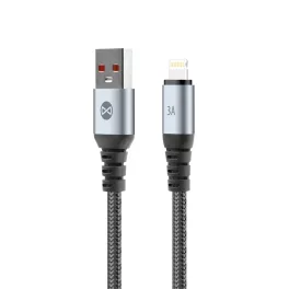 Forever Braix USB–Lightning kábel 1,0 m 3A fekete