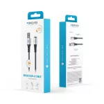 Forever Braix USB–Lightning kábel 1,0 m 3A fekete