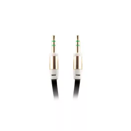 3,5 mm-es jack audio kábel 1,0 m fekete nagy kiszerelés
