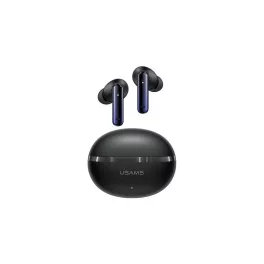   Usams ECHO E02 bluetooth fülhallgató SZTEREO (v5.3, TWS, aktív zajszűrő + töltőtok) FEKETE (BHE0201)