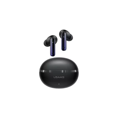 Usams ECHO E02 bluetooth fülhallgató SZTEREO (v5.3, TWS, aktív zajszűrő + töltőtok) FEKETE (BHE0201)