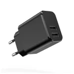 Setty 2x USB 3A töltő fekete