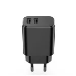 Setty 2x USB 3A töltő fekete