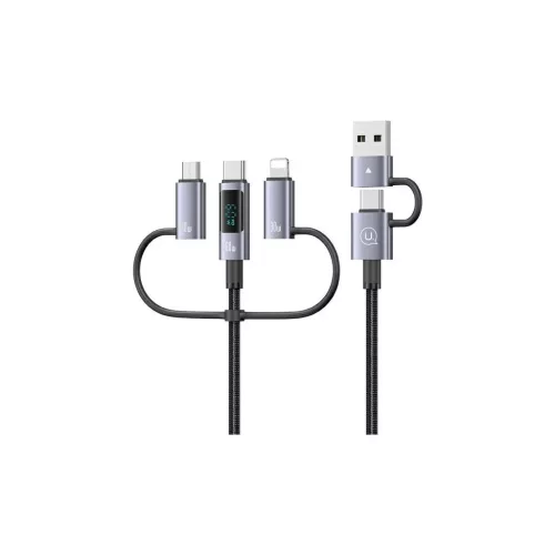 USAMS kábel 6in1 Fast Charging 60W 1.2m adatkábel digital display alumínium ötvözet Sufeng SJ71 Series
